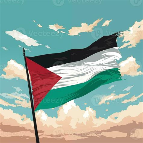 An image of the Palestinian flag. Free Palestine, free Gaza, abstract ...