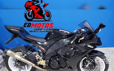 Kawasaki NINJA ZX 10R 1000 2010 Gasolina Preta Null Em Curitiba R 30