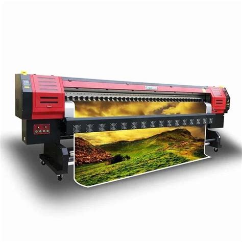 Konica 4heads High Speed Solvent Printer Machine 1024 I Max Print