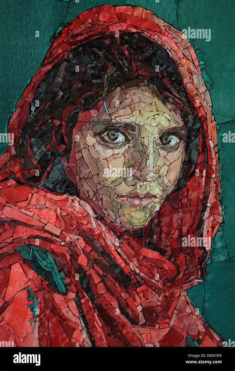 Portrait Of Sharbat Gula Also Known As Afghan Girl Copy Of Steve