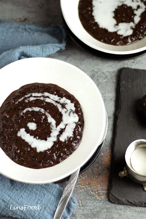 Bubur Pulut Hitam Black Glutinous Rice Pudding