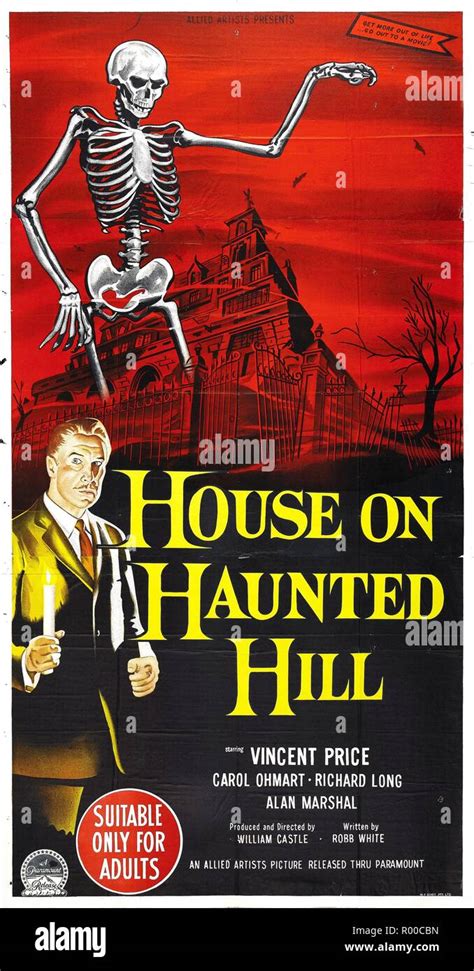 House On Haunted Hill Usa Jahr 1959 Regie William Castle Poster Usa