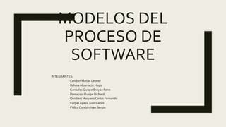 Modelos Del Proceso De Software PPT Descarga Gratuita