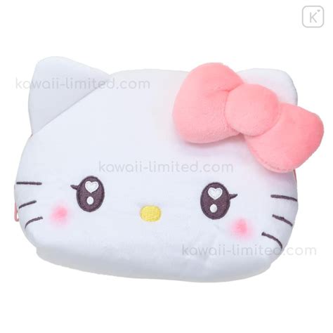 Japan Sanrio Fluffy Pouch Hello Kitty Puppy Eyes Kawaii Limited