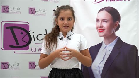 Gabriela Andronic Cursantă la dicție cu Vera Nastasiu YouTube