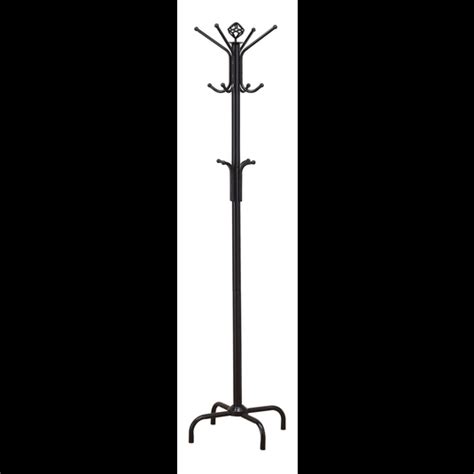 Buy Collier 12 Hook Coat Rack Black By