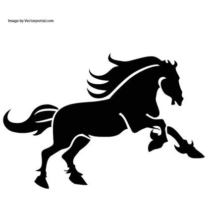 Black Horse Vector