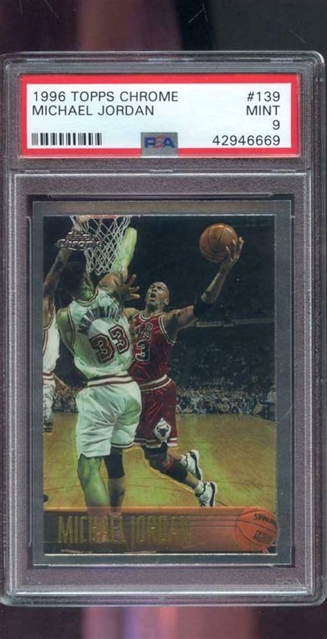 バスケット 1996Topps Chrom Refractor PSA 9 スリーブ