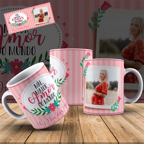 Caneca Personalizada Feliz Dia Das M Es M E Maior Amor Do Mundo