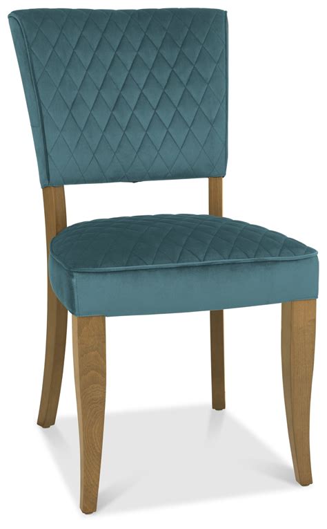 Logan Rustic Oak Upholstered Chair Dining Bentley Designs Uk Ltd