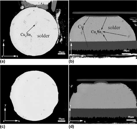 SEM Image Showing The Microstructures Of Sn Ag Cu Solder Balls After