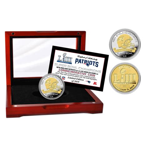 New England Patriots Super Bowl 53 Champions Two-Tone Mint Coin | Shop ...