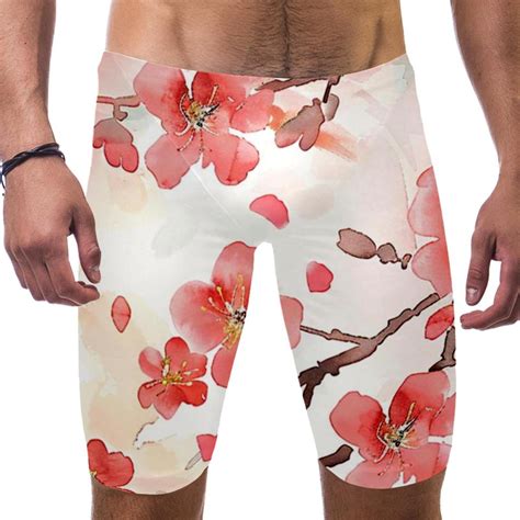 Mens Swim Briefs Mens Athletic Swimwear Jammers Pink Beautiful Peach