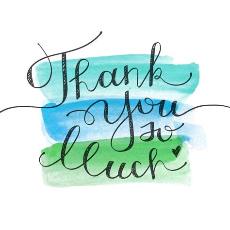 Thank You So Much Message Stock Vector Illustration Of Note 21864886