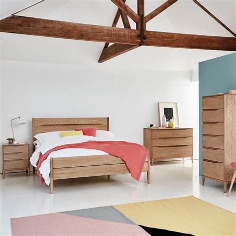 King Size Bed Rimini Ercol Contemporary With Headboard Oak