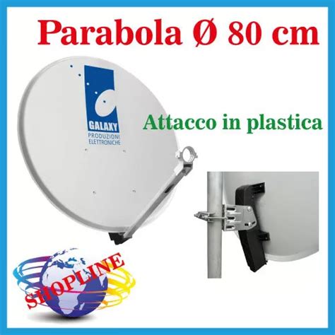 Parabola Satellitare Antenna Parabolica Cm Galaxy K Sky Tivu Sat