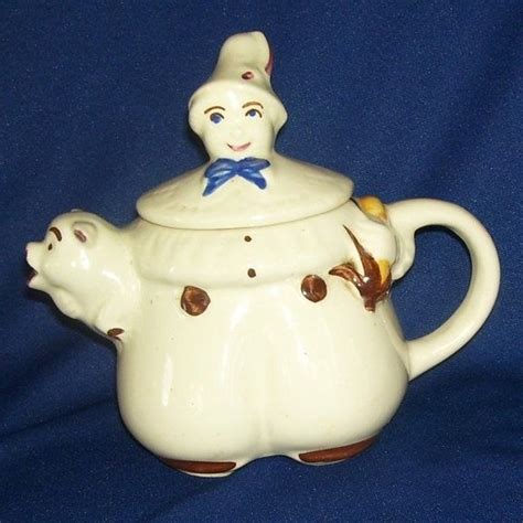 Shawnee Tom The Pipers Son Pig Teapot Coffee Pot Tea Pot Etsy