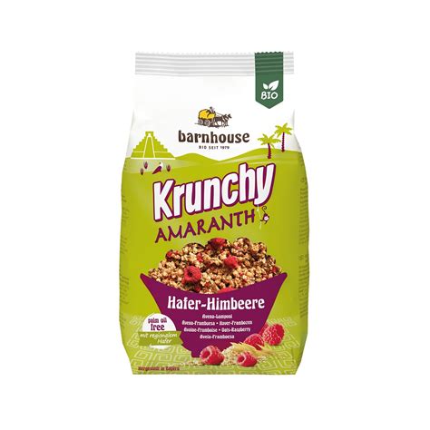 Barnhouse Muesli Krunchy Amaranth Raspberry Krunchy Muesli Arona 375g