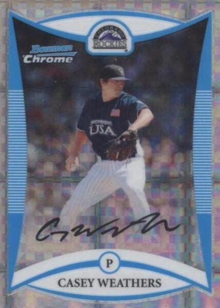 2008 Bowman Draft Picks Prospects Prospects Chrome X Fractor