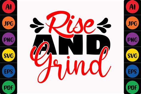 Rise And Grind Graphic By Mina Akter · Creative Fabrica