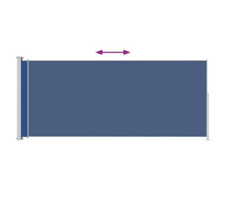 VidaXL Seitenmarkise Ausziehbar 180x500 Cm Blau VidaXL De