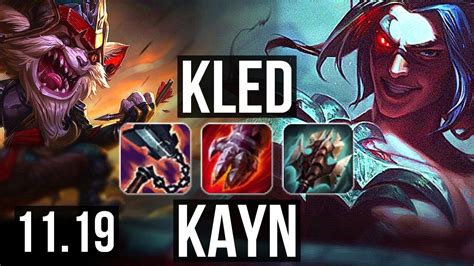 Kled Vs Kayn Jungle Rank Kled Games M Mastery