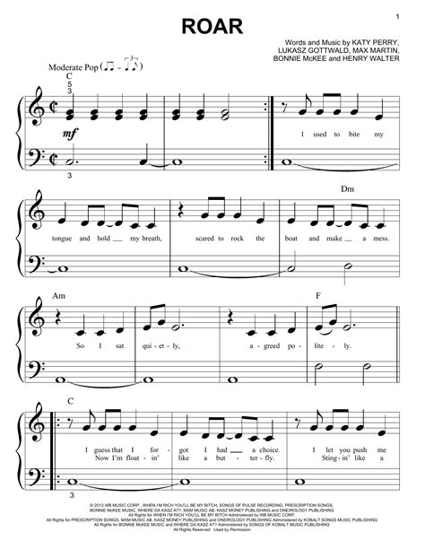 Katy Perry - Roar sheet music