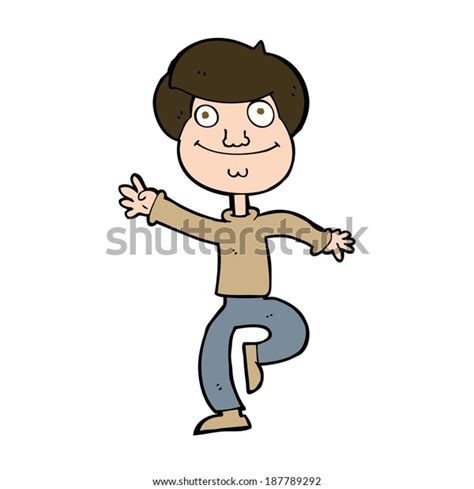 Cartoon Dancing Man Stock Vector Royalty Free 187789292 Shutterstock