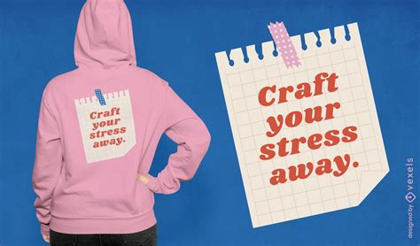 Crafts Stress Quote T Shirt Design Vector Download