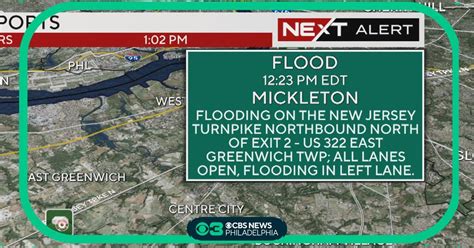 Where flooding reports are coming in the Philadelphia region - CBS ...