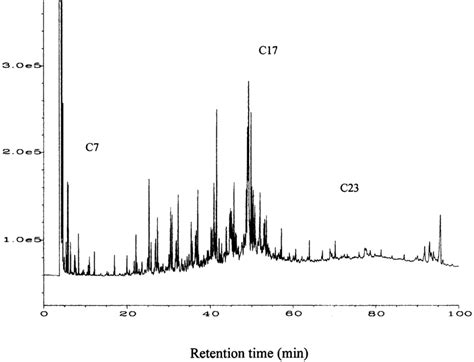 Gc Chromatogram Of The N Pentane Eluate Download Scientific Diagram