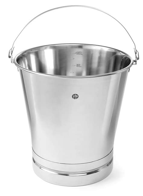 Stainless Steel Graduated Bucket Reinforced Base 12 Litres Hendi