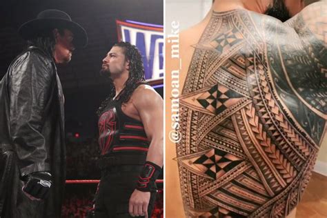 Roman Reigns Shows Off New Back Tattoo As Wwe Star Reveals He Wanted To ‘cry’ After Wrestlemania