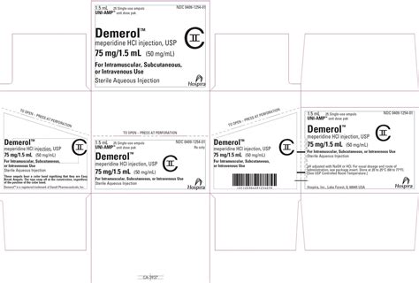 Demerol Injection Fda Prescribing Information Side Effects And Uses