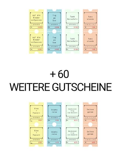 101 Gutscheine zum Sofort-Drucken | Lieblingsbrief