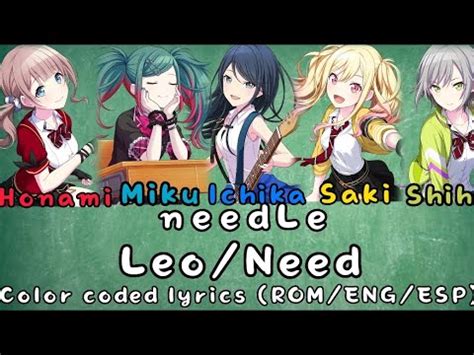 Full Verneedle Color Coded Lyrics Rom Eng Esp Leo Need Youtube