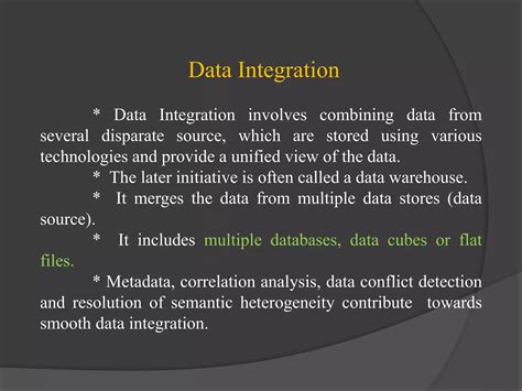 Data Integration and Transformation in Data mining | PPTX