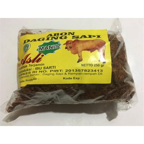 Jual Abon Sapi Bu Sarti Khas Surabaya Shopee Indonesia