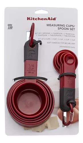 Juego De Tazas Y Cucharas Medidoras 9 Piezas Kitchenaid Envío gratis