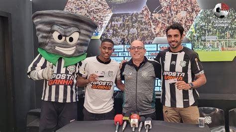 Coletiva de apresentação no Figueirense atacantes Ruan e Júnior Dutra