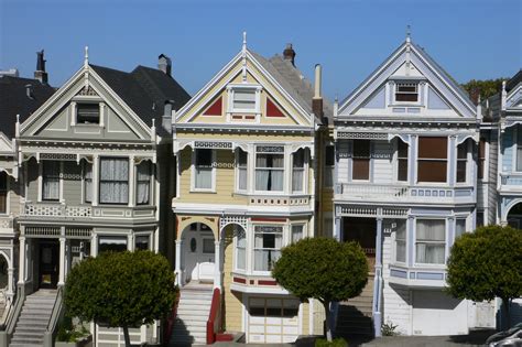 Victorian Houses In Nob Hill San Francisco Causa San Francisco