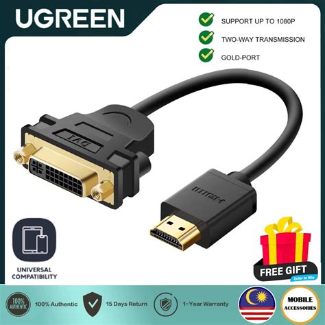 UGREEN HDMI Male TO DVI Female Adapter Cable Shopee Malaysia