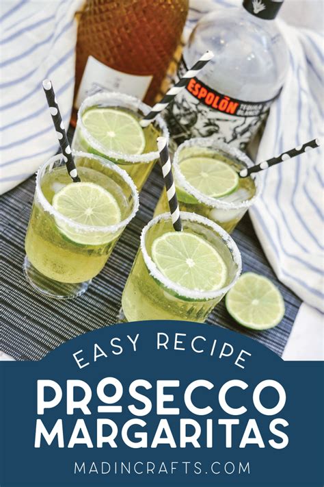 HOW TO MAKE A PROSECCO MARGARITA Drinks Mad in Crafts