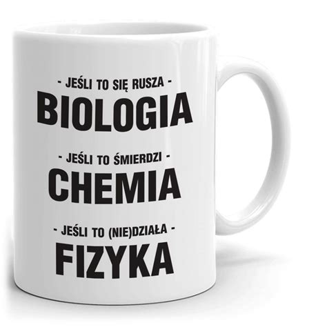 Biologia Chemia Fizyka Koszulka Twojakoszulka Eu