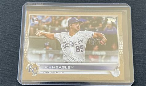 Topps Series Jon Heasley Kansas City Royals Rc Rookie Gold