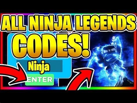 2021 ALL NEW SECRET WORKING CODES In Ninja Legends Roblox YouTube