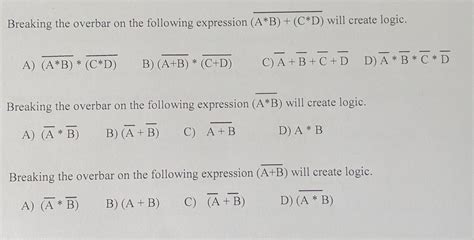 Solved 10 With A Keyboard Version Of A Boolean Expression