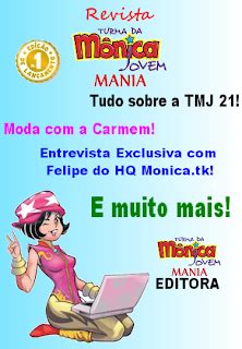 Novidade Revista Tmj Mania Turma Da M Nica Jovem Mania Seu Portal