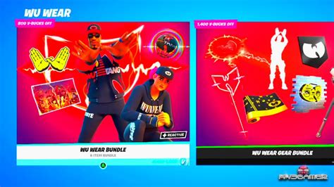 Fortnite Wu Wear Bundle And Wu Wear Gear Bundle Items Shop Youtube