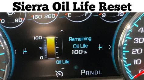 How To Reset The Oil Life On A 2014 2018 Gmc Sierra Oil Change